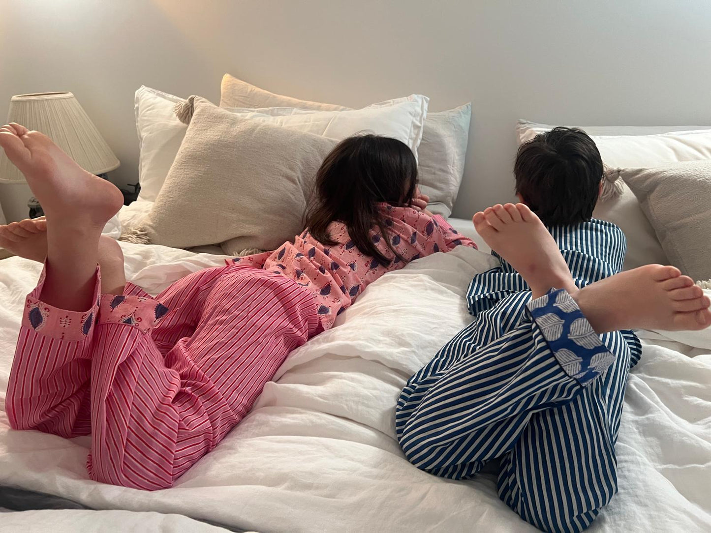 Artisane children pajama set - Pink Paisley & Stripes