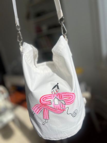 Bucket bag AGATHE BB X christèle collaboration