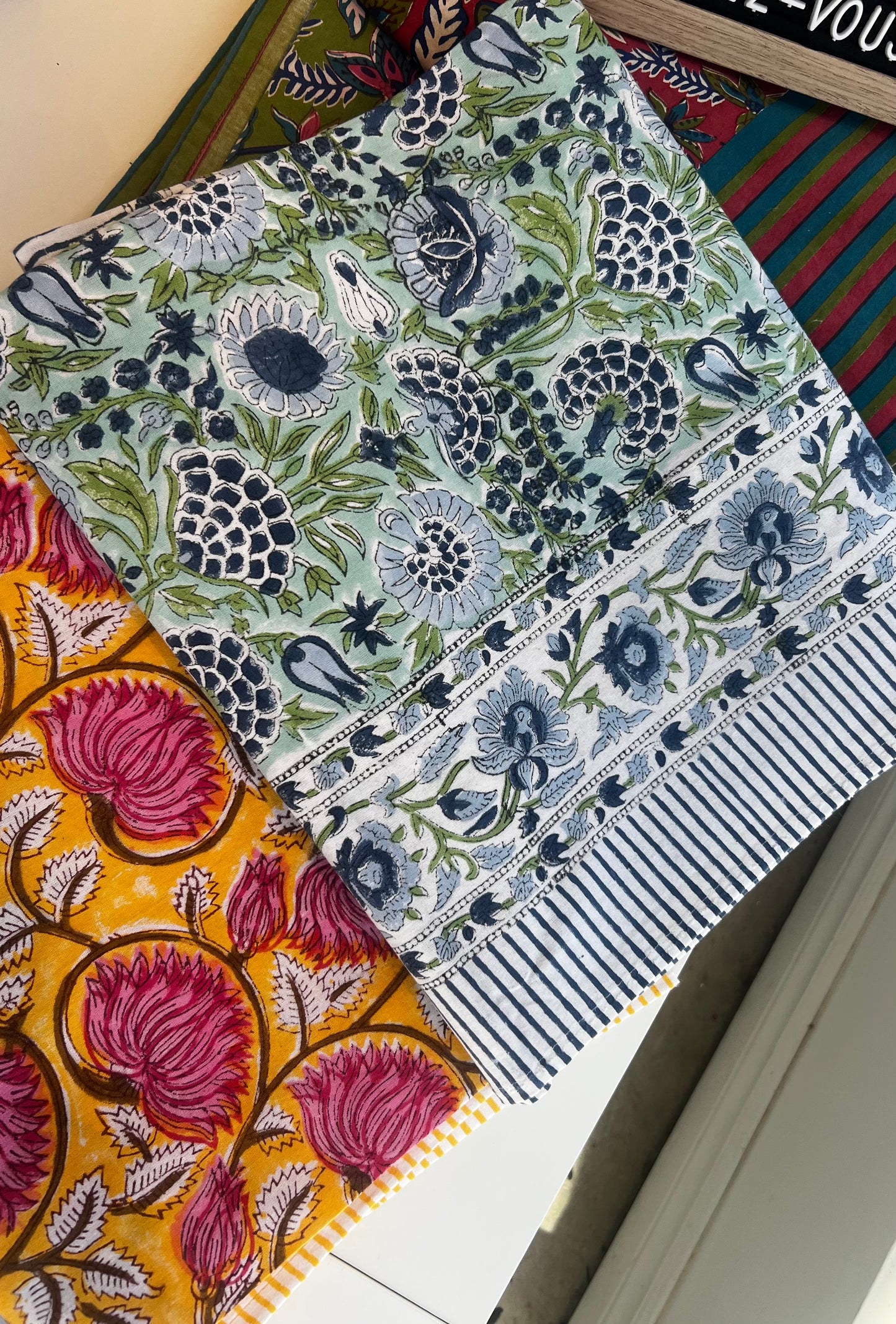 Artisane tablecloth - Soft Aqua